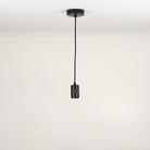 Black single pendant white background