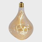 Celeste bare bulb on white background