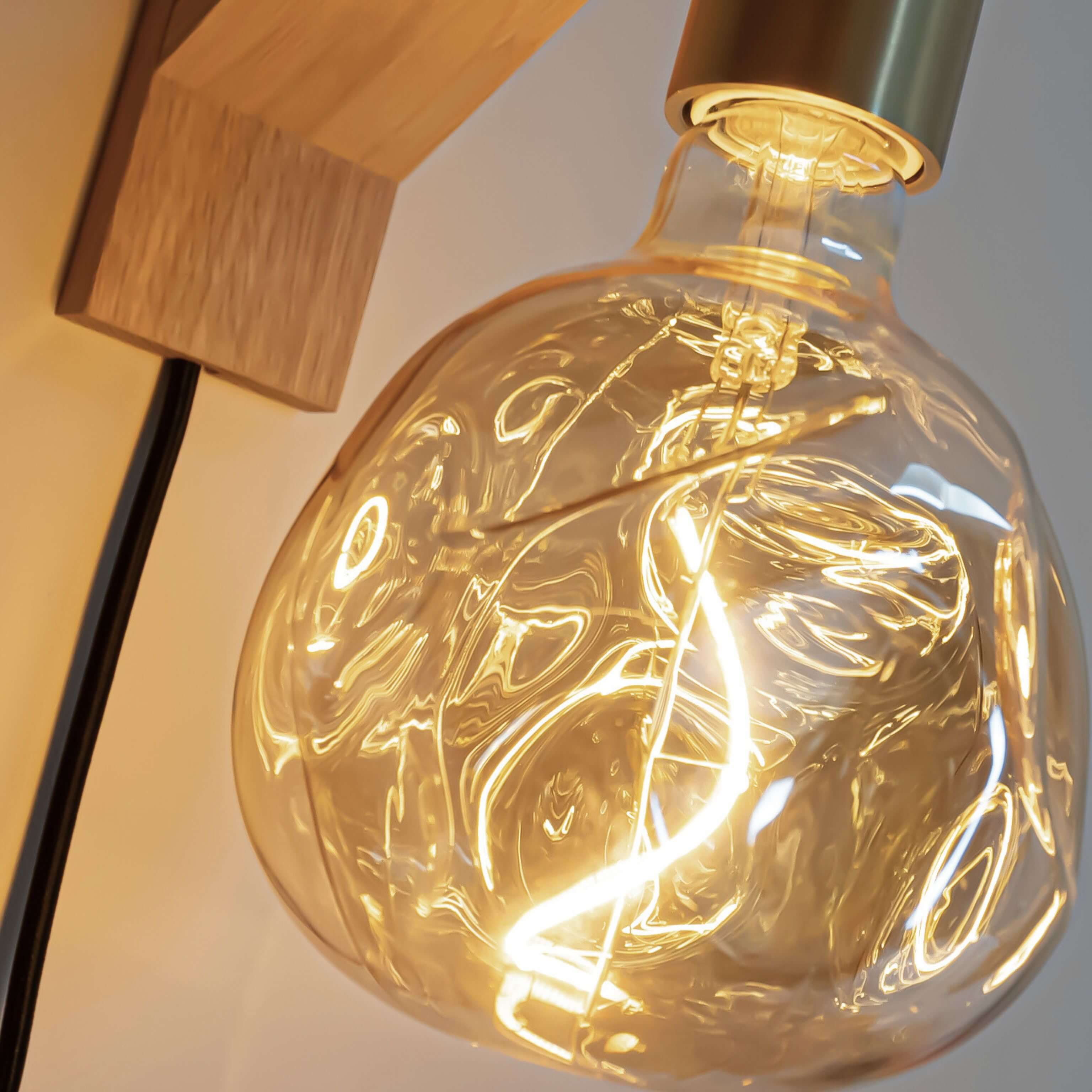 Isabella closeup bulb on wall light