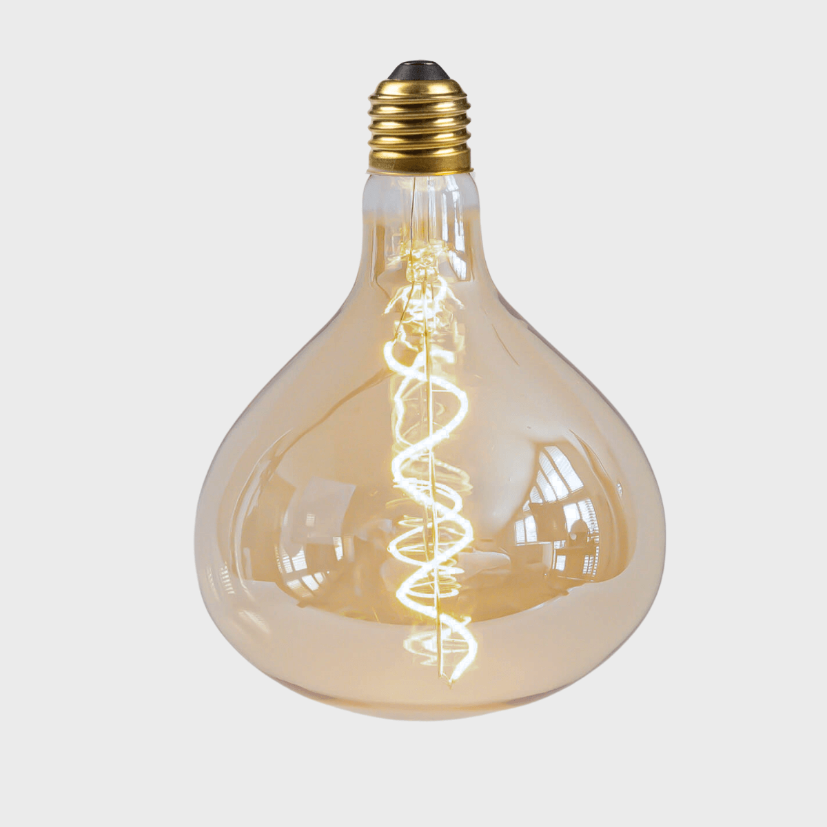 Olivia bare bulb on white background