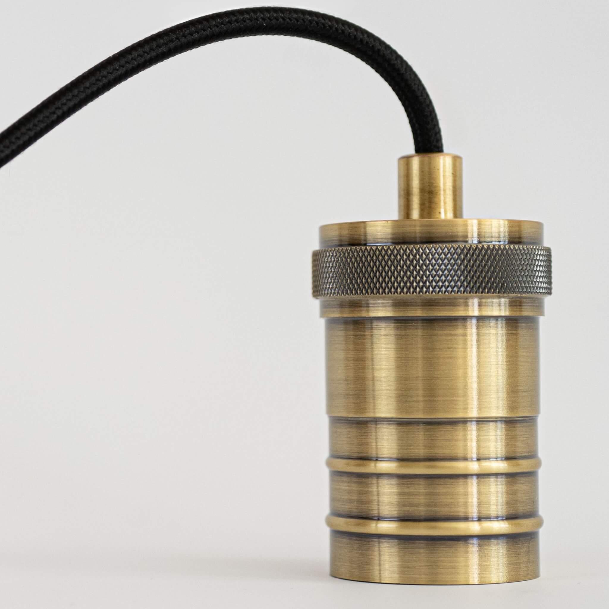 antique bronze pendant light with straight cable