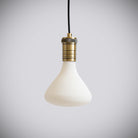 antique bronze pendant light with straight cable and astrid bulb off