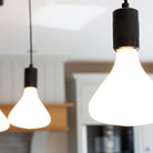 Astrid matte black pendant light  closeup