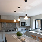 Astrid matte black pendant light  wide angle