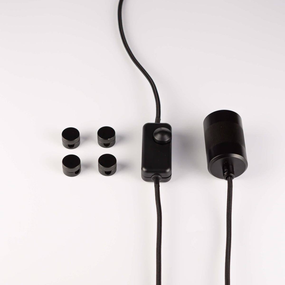 matte black plug in pendant light components