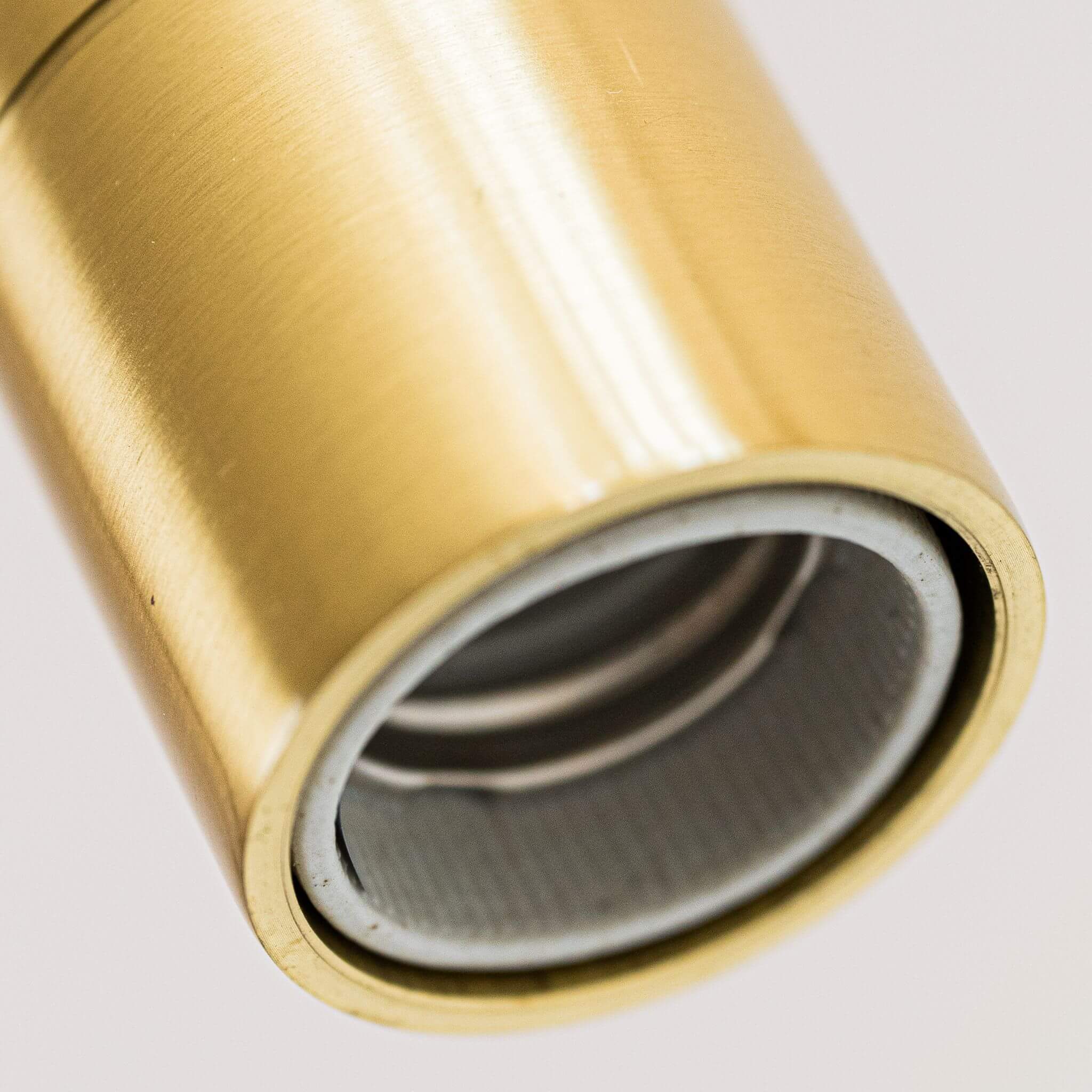 brass pendant light bottom detail