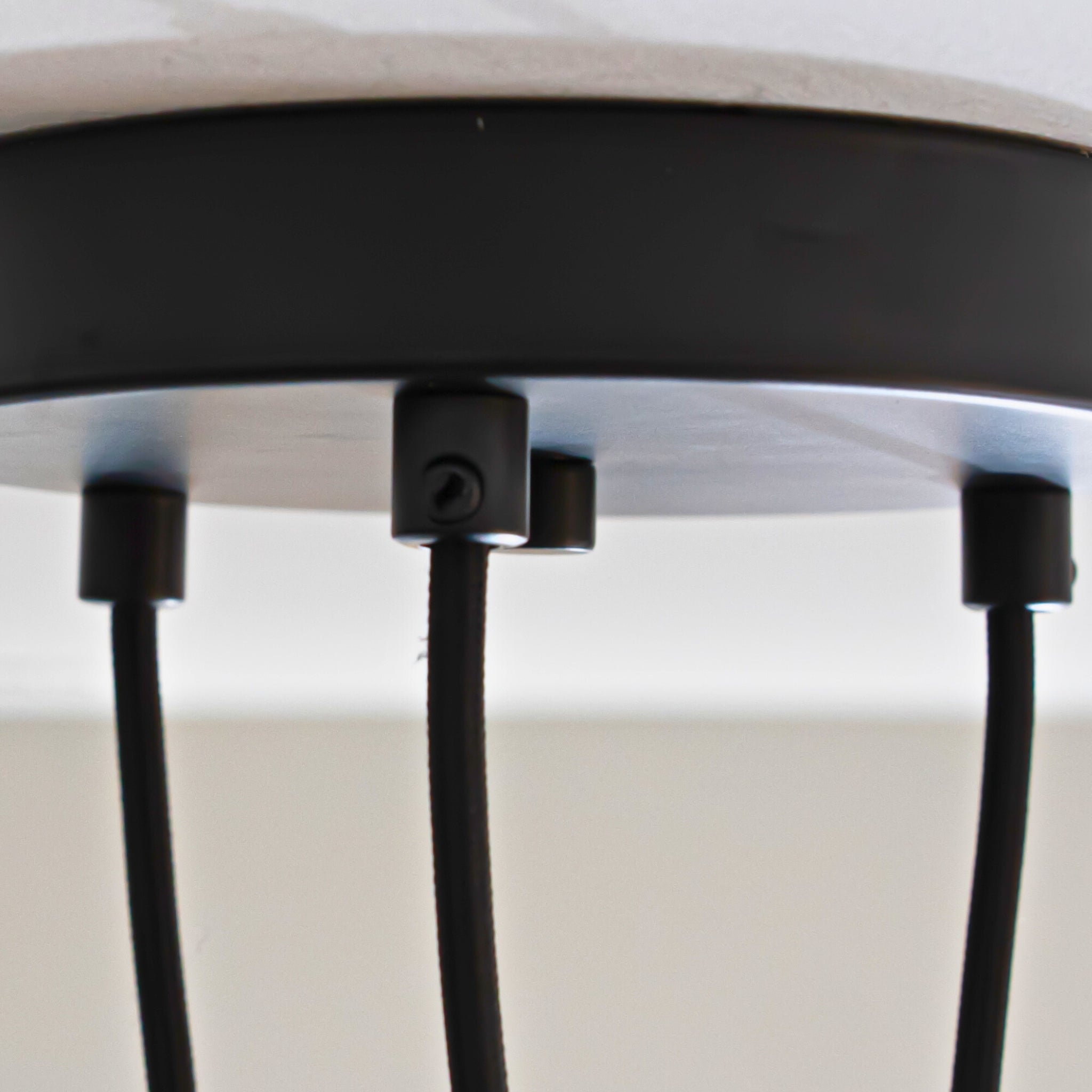 matte black cluster pendant light straight cable ceiling rose