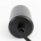 matte black pendant light top detail AM3308-CEL-BLA-ST