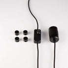 matte black plug in pendant light components