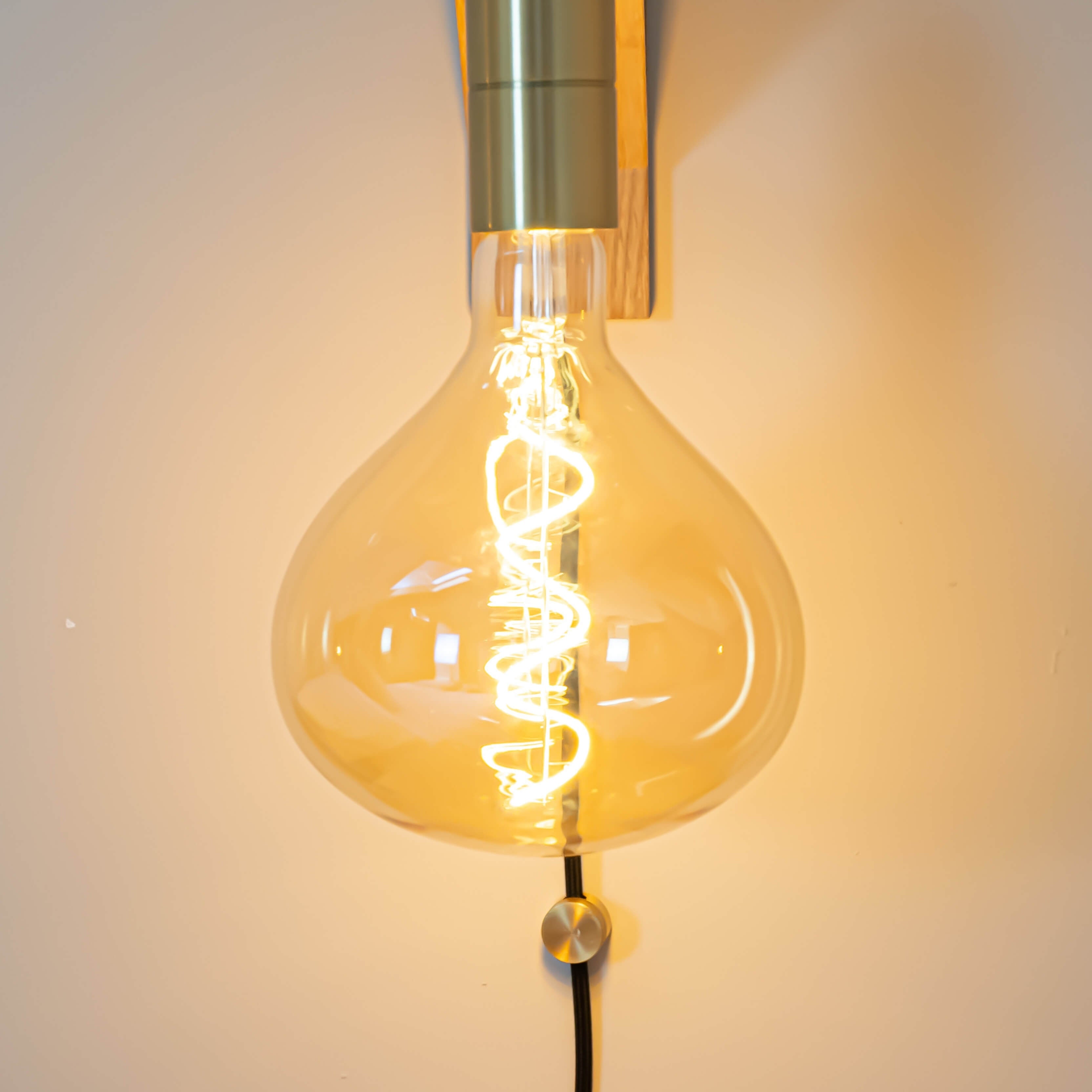 olivia plug in wall light cord clamp