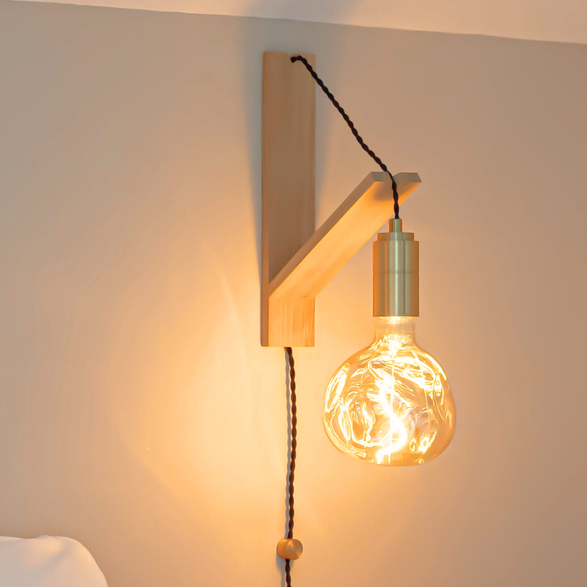 Isabella Plug-In Wall Light | Designer Exposed Bulb Lighting – Ambientsy