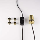 antique bronze plug in pendant light with straight cable components 