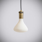 antique bronze pendant light with straight cable and astrid bulb off