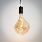 matte black pendant light and céleste bulb on AM3308-CEL-BLA-ST