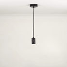 Black single pendant white background