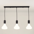 Black Triple Ceiling Light + Astrid Bulbs - Triple Pendant - Ambientsy