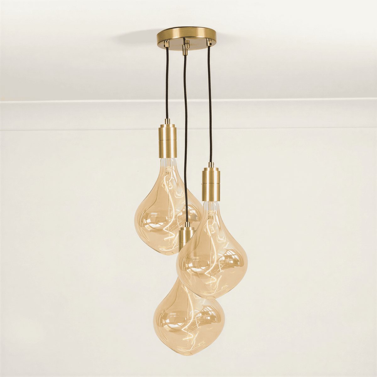 Brass Cluster Ceiling Light + Celeste Bulbs - Cluster Pendant - Ambientsy