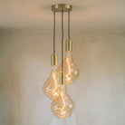 Brass Cluster Ceiling Light + Celeste Bulbs - Cluster Pendant - Ambientsy