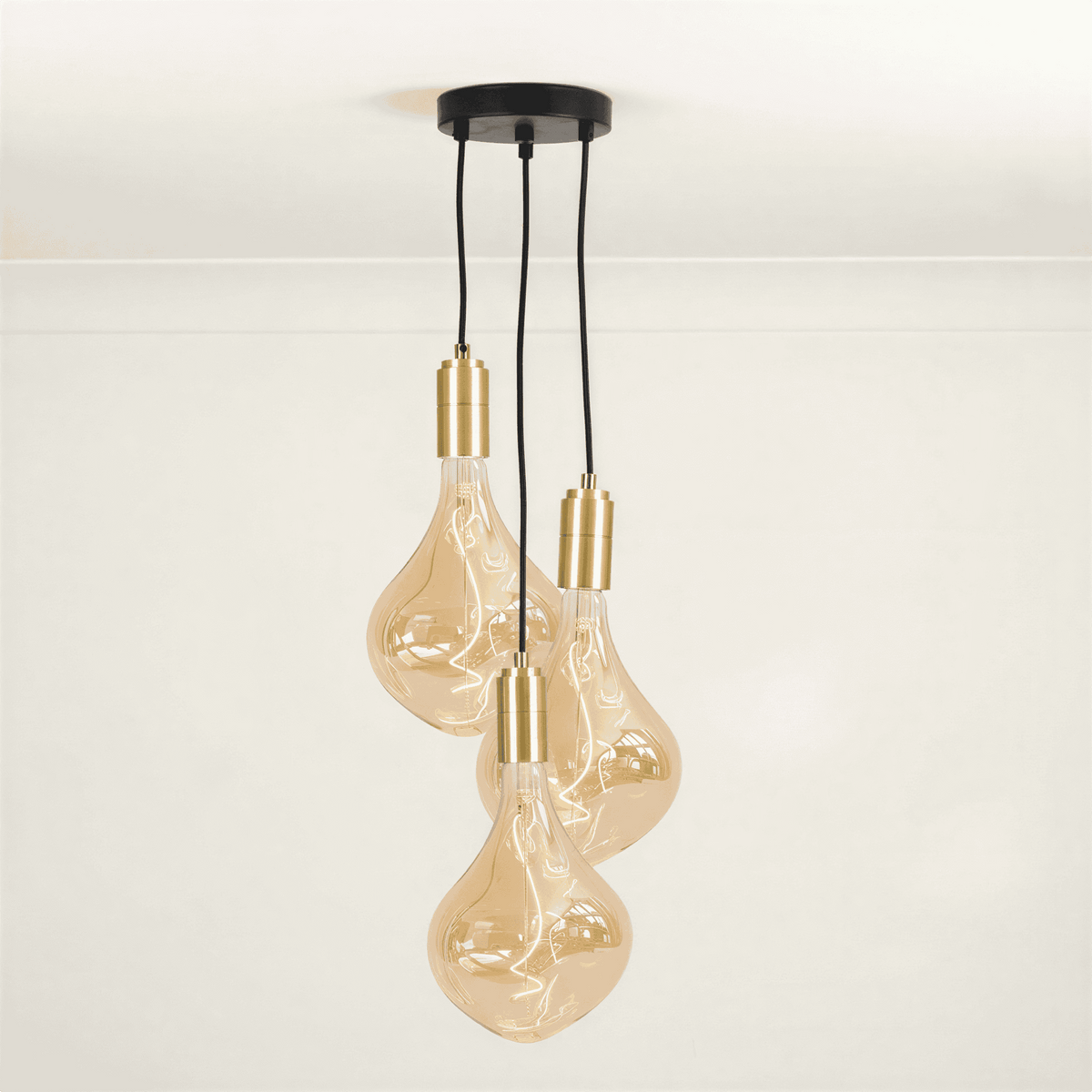 Brass Cluster Ceiling Light + Celeste Bulbs - Cluster Pendant - Ambientsy