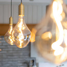 celeste brass pendant light three in a row