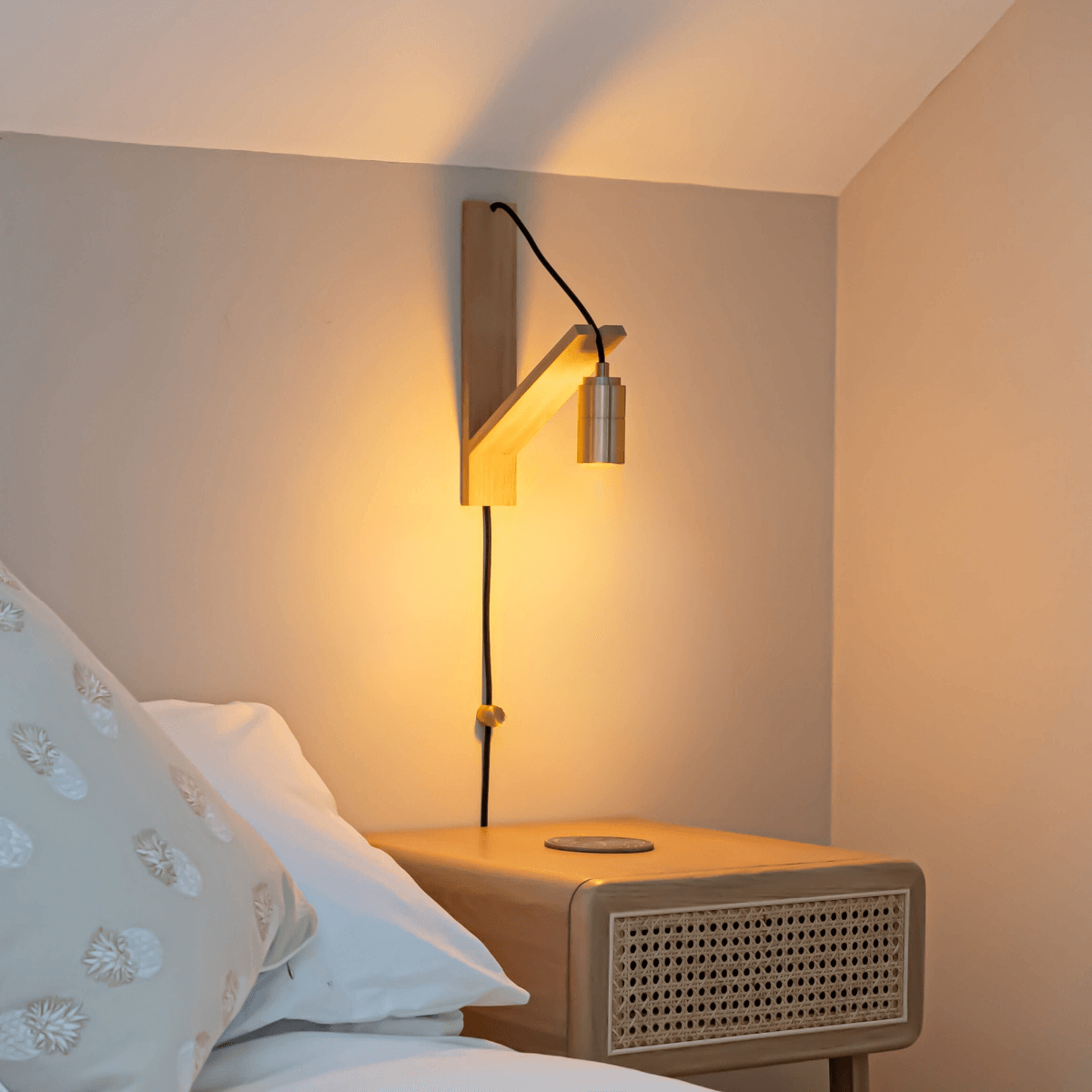 Brass Plug-In Hanging Wall Light - Plug-in Wall Light - Ambientsy